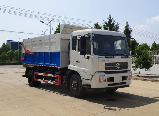 國六東風天錦壓縮式對接翼展垃圾車